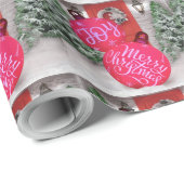 Vreugde & Kerstmis Cheer Cadeaupapier (Rol Hoek)