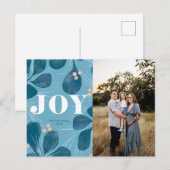 Vreugde Kerstmis Ontwerp Feestdagenkaart (Voorkant / Achterkant)