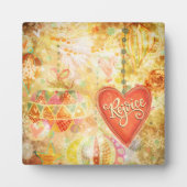 Vreugde Kerstmis Ornament Inspirivity Fotoplaat (Voorkant)