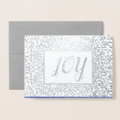 Vreugde. Kerstvakantie luxe Folie Kaarten (Voorkant met envelop)