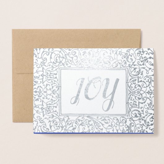 Vreugde. Kerstvakantie luxe Folie Kaarten (Voorkant met envelop)