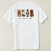 Vreugde & Kerstvreugde het hele jaar door T-shirt (Design achterkant)