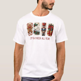 Vreugde & Kerstvreugde het hele jaar door T-shirt