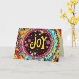 Vreugde Kleurrijke Leuke Whimsical Inspirivity Kaa Kaart