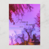 Vreugde komt in de ochtend briefkaart (Voorkant)