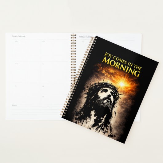 Vreugde komt in de ochtend planner (Display)