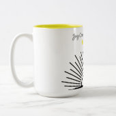 vreugde komt in de ochtend psalm 30:5 tweekleurige koffiemok (Links)