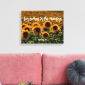 Vreugde Komt In De Ochtend Psalmen Bijbel Verse Canvas Afdruk (Insitu (Woonkamer))