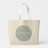 Vreugde komt in golven – Boho Strand Grote Tote Bag (Achterkant)