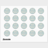 Vreugde komt in golven – Boho Strand Ronde Sticker (Vel)