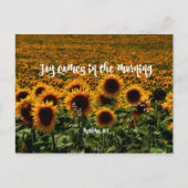 Vreugde komt in het Ochtend Verse Briefkaart (Voorkant)