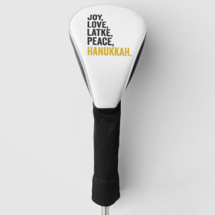 Vreugde Liefde Latkes Vrede Chanoeka Grappig Joods Golfheadcover