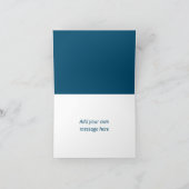 Vreugde liefde vrede duif wit kerstboom blauw kaart (Binnen)