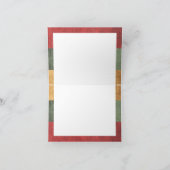 Vreugde Liefde Vrede Rustieke 3-foto Kerstboom Feestdagen Kaart (Binnen)