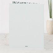 Vreugde & Liefde - Zigzag Vogel & Bloem Patroon Kaart (Achterkant)