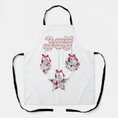 Vreugde met Kerstster en Baubles Schort (Voorkant)