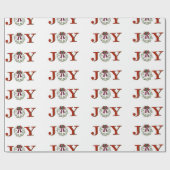 Vreugde met krans cadeaupapier (Vlak)