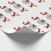 Vreugde met krans cadeaupapier (Hoek)