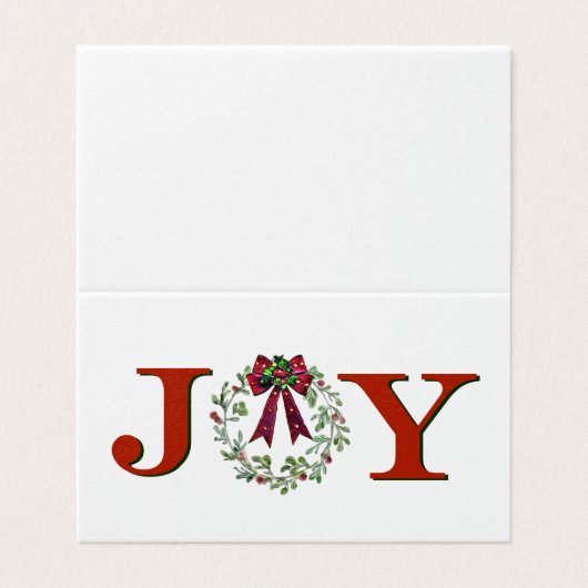 Vreugde met krans kaart (Buitenkant ongevouwen)