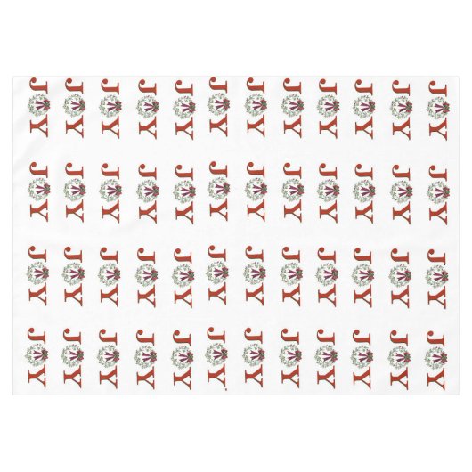 Vreugde met krans tafelkleed (Voorkant (Horizontaal))