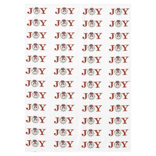 Vreugde met krans tafelkleed (Voorkant)