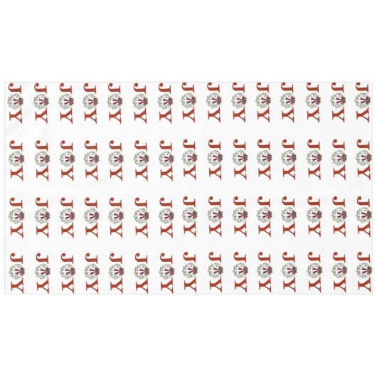 Vreugde met krans tafelkleed (Voorkant (Horizontaal))