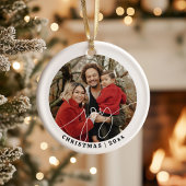 Vreugde Minimalistisch Familie Kerstmis 2023 Vakan Keramisch Ornament