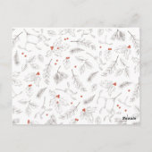 vreugde | Modern 6 foto's Familie Kerstgroet Briefkaart (Achterkant)