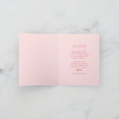 vreugde | Modern Roze & Rood 3 Foto Kerstmis Feestdagen Kaart (Binnen)