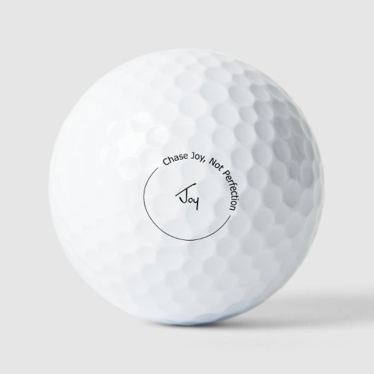 Vreugde Niet Perfectie Golfballen (Voorkant)