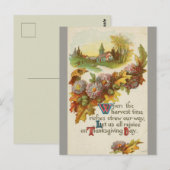  vreugde op Thanksgiving Dag Briefkaart (Voorkant / Achterkant)