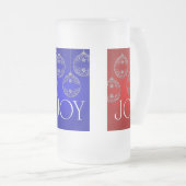 Vreugde Ornamenten op sieraden tinten elegant Matglas Bierpul (Voorkant rechts)