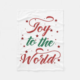 vreugde over de wereld fleece deken