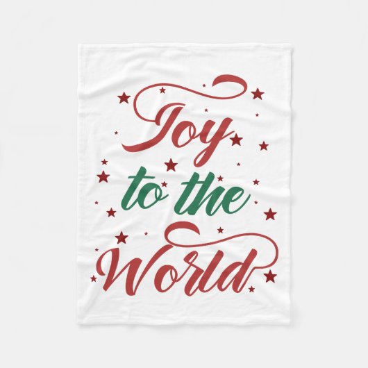 vreugde over de wereld fleece deken (Voorkant)