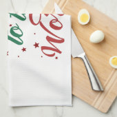 vreugde over de wereld theedoek (Quarter Fold)