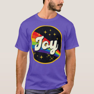 Vreugde Regenboog in Ruimte Stijl T-shirt