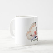 Vreugde Roze Vlinder Koffiemok (Voorkant links)