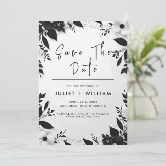 Vreugde Schattige touw We zijn het vastbinden van  Save The Date (Staand voorkant)