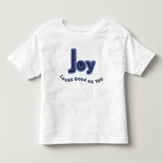 Vreugde staat je goed kinder shirts (Voorkant)