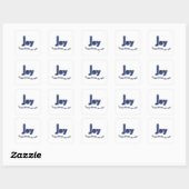 Vreugde staat je goed vierkante sticker (Vel)