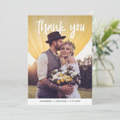vreugde | Trouwfoto Bedankkaart (Staand voorkant)