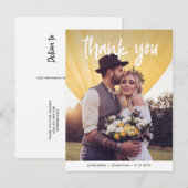 Vreugde | Trouwfoto Bedankt Briefkaart (Voorkant / Achterkant)