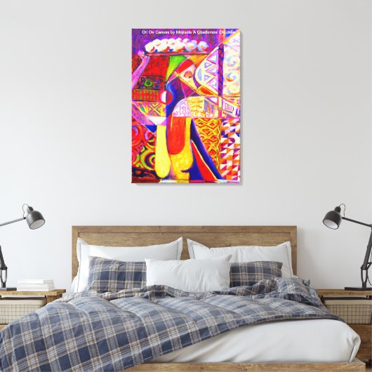 Vreugde van de handel Olie op Canvas door Mojisola (Insitu (Slaapkamer))