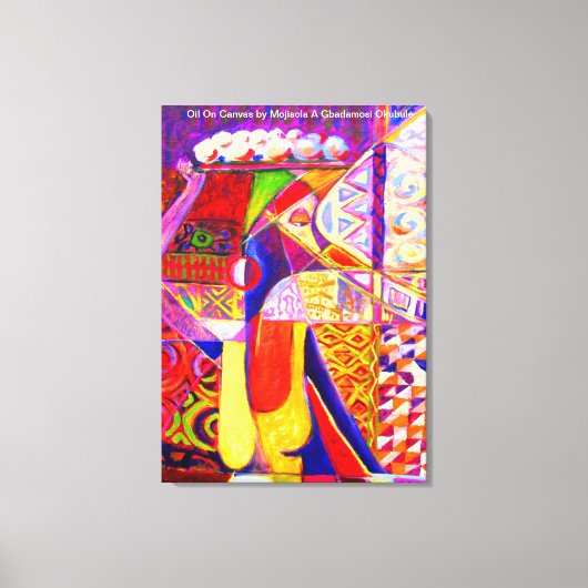 Vreugde van de handel Olie op Canvas door Mojisola Afdruk (Voorkant)