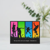 Vreugde van de Heer Christelijk briefkaart Nehemia (Staand voorkant)