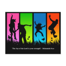 Vreugde van de Heer Christelijk briefkaart Nehemia