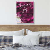 Vreugde van de Heer is uw Kracht KJV Verse Canvas Afdruk (Insitu (Slaapkamer))