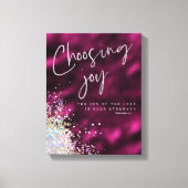 Vreugde van de Heer is uw Kracht KJV Verse Canvas Afdruk (Voorkant)