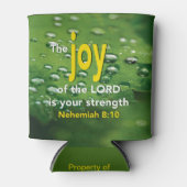 VREUGDE VAN DE HEER Nehemia 8:10 Schrift Blikjeskoeler (Voorkant)
