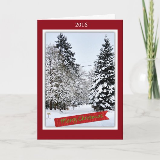 Vreugde van Kerstmis Feestdagen Kaart (Voorkant)